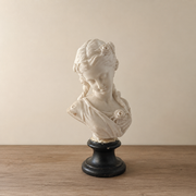 Vintage French Alabaster Bust c. 1930s